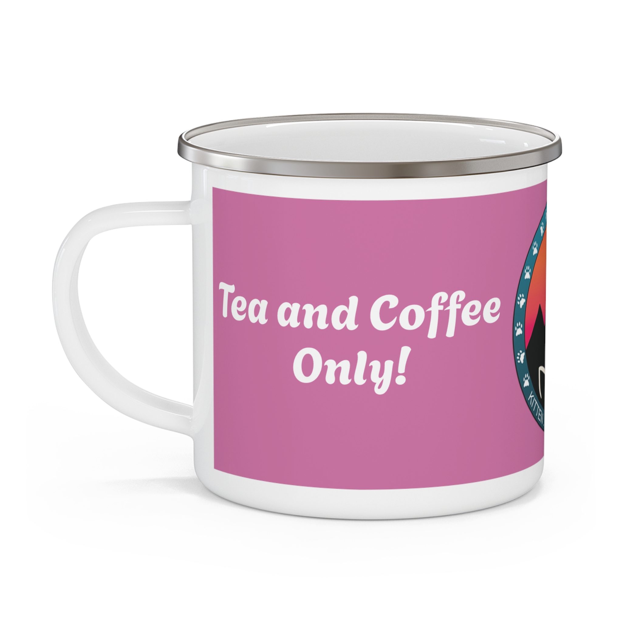 No Ice! Kitten Nursery Club Enamel Camping Mug - Image 3